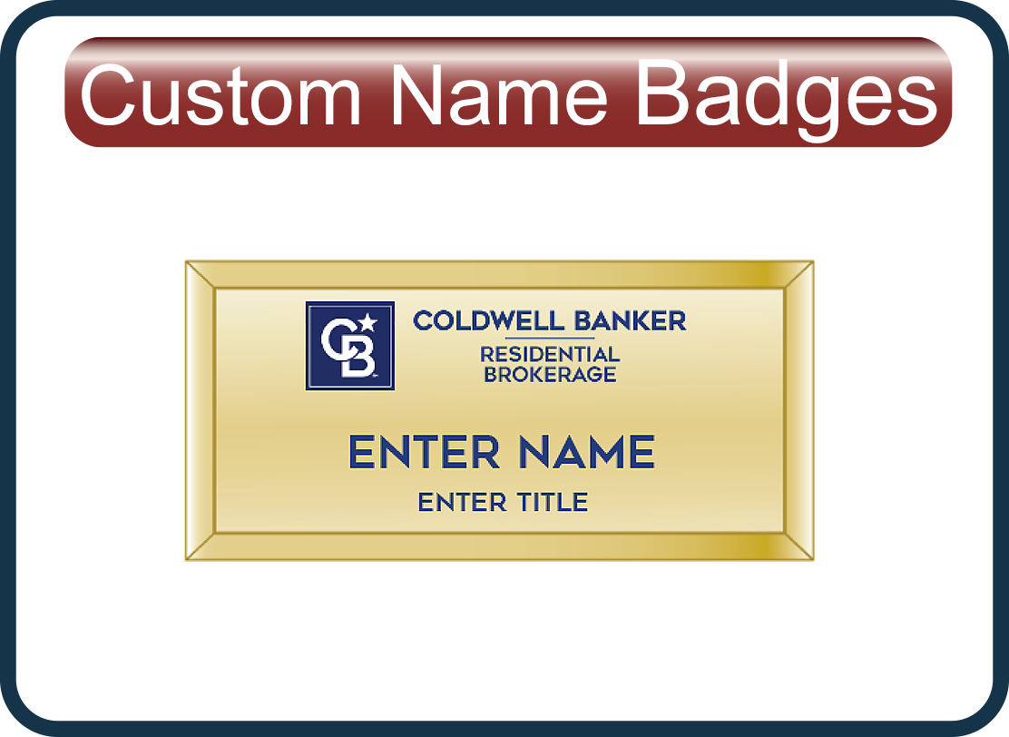 Coldwell Banker Real Estate Name Badges, Pins, Awards for Sale
